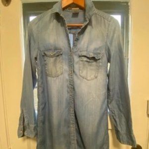 FREE -Denim lightweight shirt dress size S with any purchase